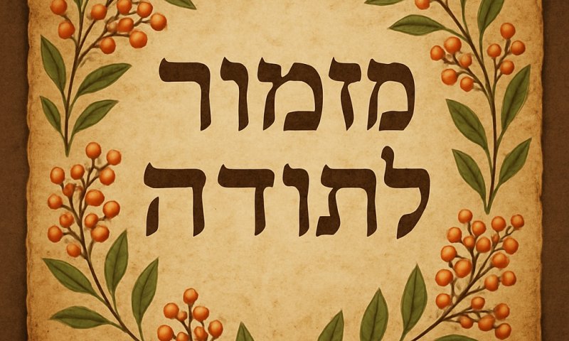 מזמור לתודה | סיון רהב-מאיר