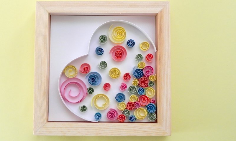 DIY וידאו: הכנת תמונת קווילינג לקישוט קיר  /רבקה גדג'
