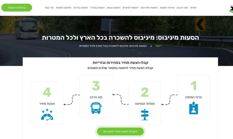 מיניבוס להשכרה: כל מה שצריך לדעת לפני שמזמינים הסעה
