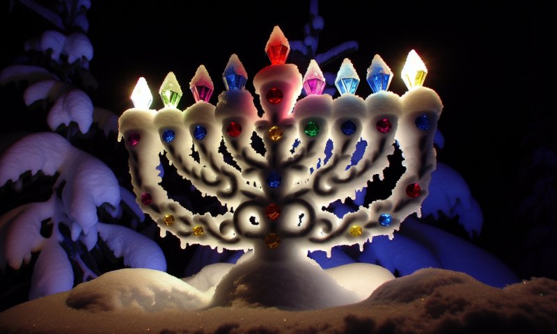 מוופל בלגי ועד מפל זורם: יצרנו לכם אין סוף חנוכיות בדגמים מרהיבים